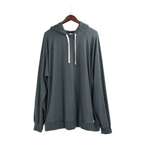 Feat Mens XXXL Green Stretch Hoodie Sweatshirt Kangaroo Pocket Casual Loungewear